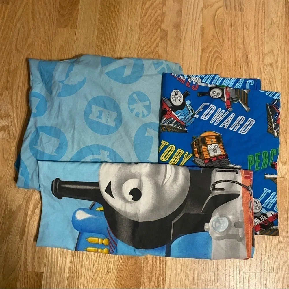 Thomas Tank Engine Bedding Sheet Toddler Twin Fitted Flat Pillow Case Vintage